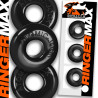 Oxballs Lot de 3 Cokrings Ringer Max 20 mm Noirs